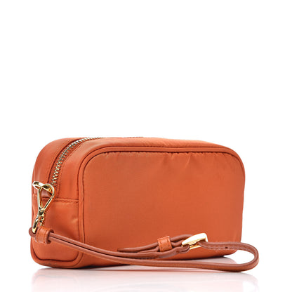 Prada Nylon Vela Wristlet Papaya 3 of 10