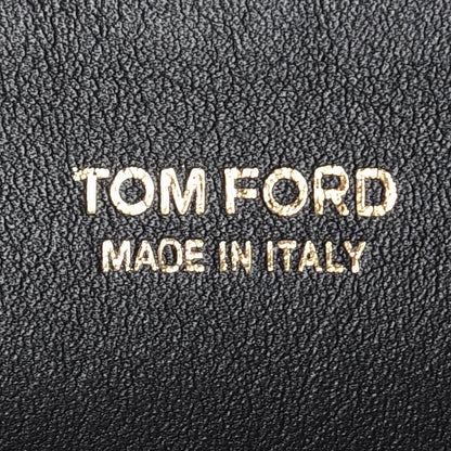 Tom Ford Calfskin Fisherman Hook Drawstring Hobo Bag Black 6 of 7