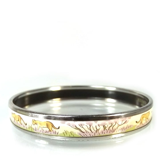 Hermes Enamel Narrow Lions PM Bracelet 1 of 4