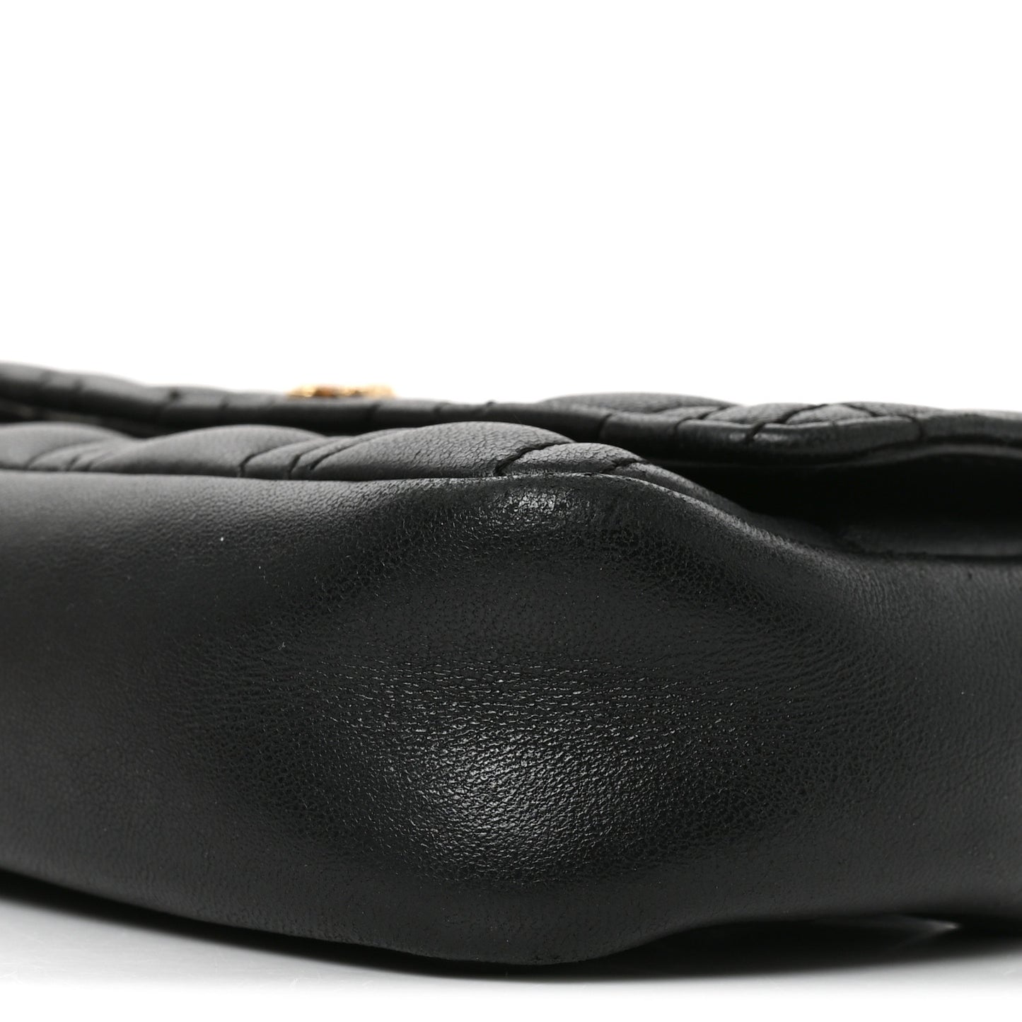 Nappa Quilted Virtus Evening Bag Black
