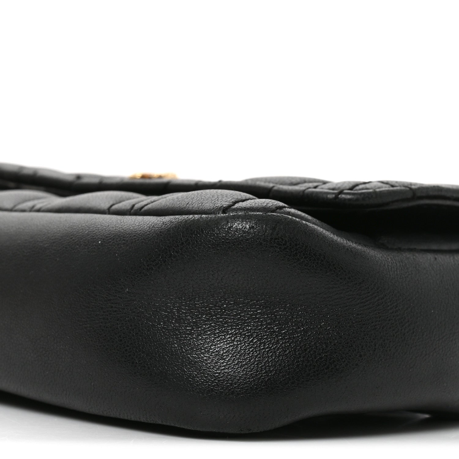 Versace Nappa Quilted Virtus Evening Bag Black 9 of 9