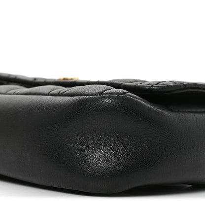 Versace Nappa Quilted Virtus Evening Bag Black 9 of 9
