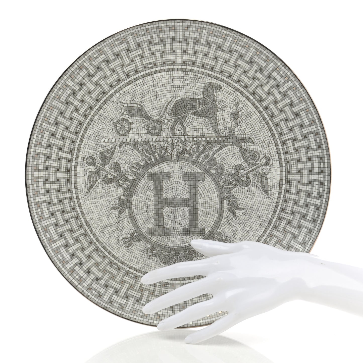 Porcelain Mosaique au 24 Platine Tart Platter