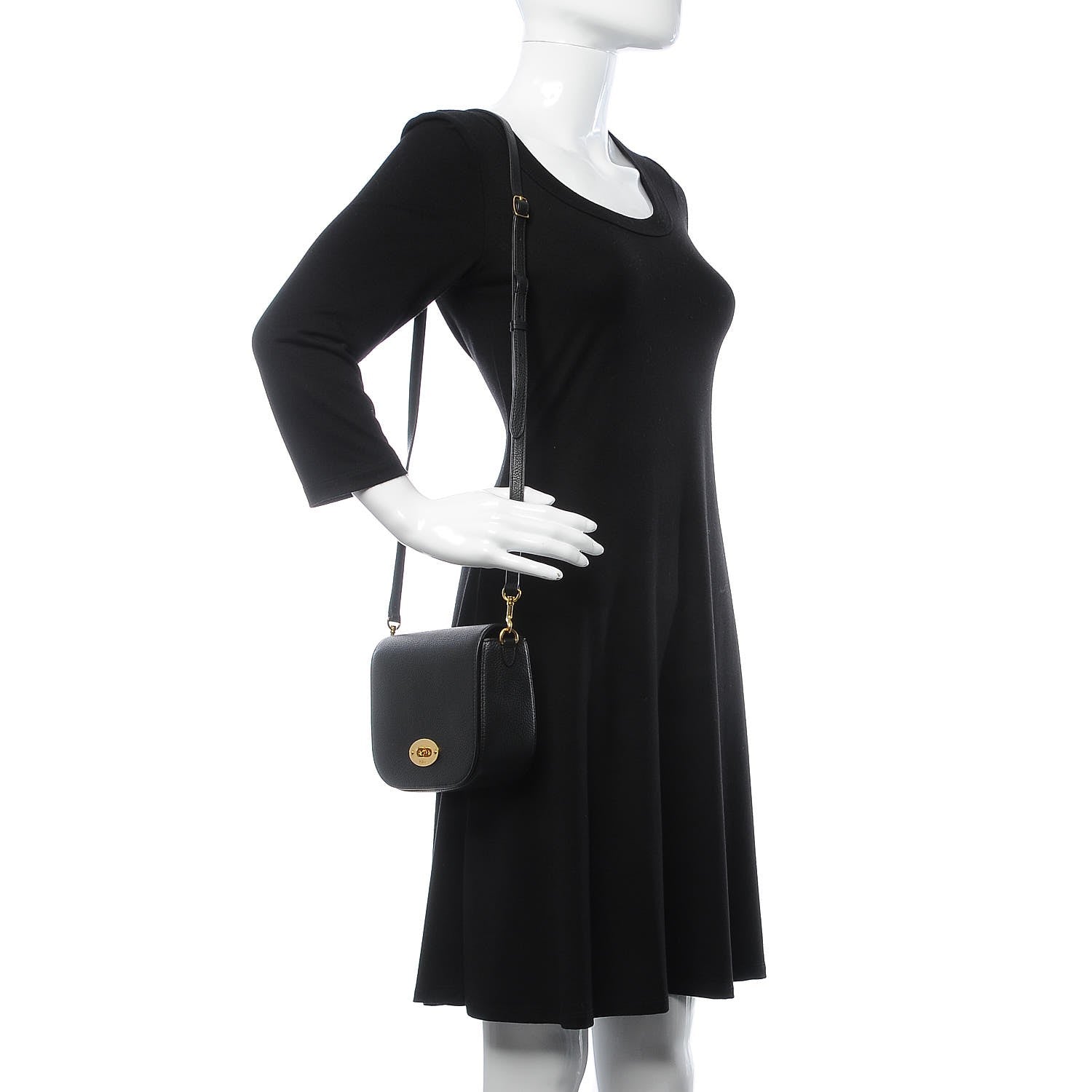 Mulberry Small Classic Grain Calfskin Small Darley Satchel Black 2 of 7