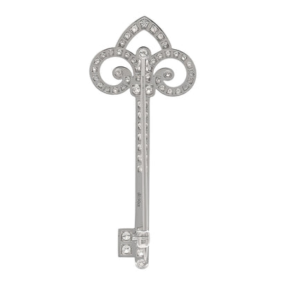 Tiffany Platinum Diamond Fleur de Lis Key Brooch 3 of 5