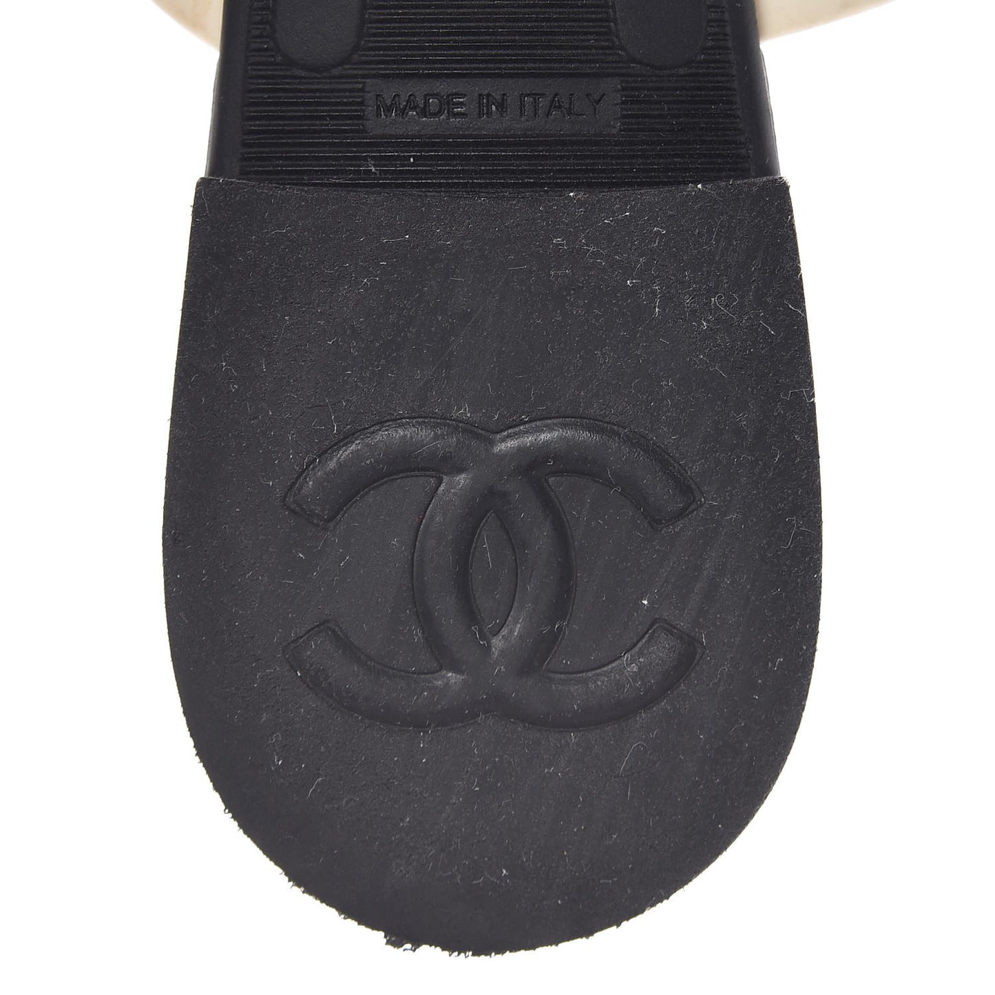 Jelly Quilted Camellia Thong Sandals 39 Black White