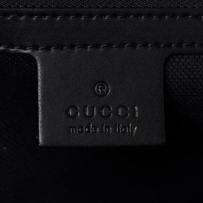 Gucci Soft GG Supreme Monogram Appia Calfskin Web Large Carry On Duffle Bag Black Grey 6 of 15