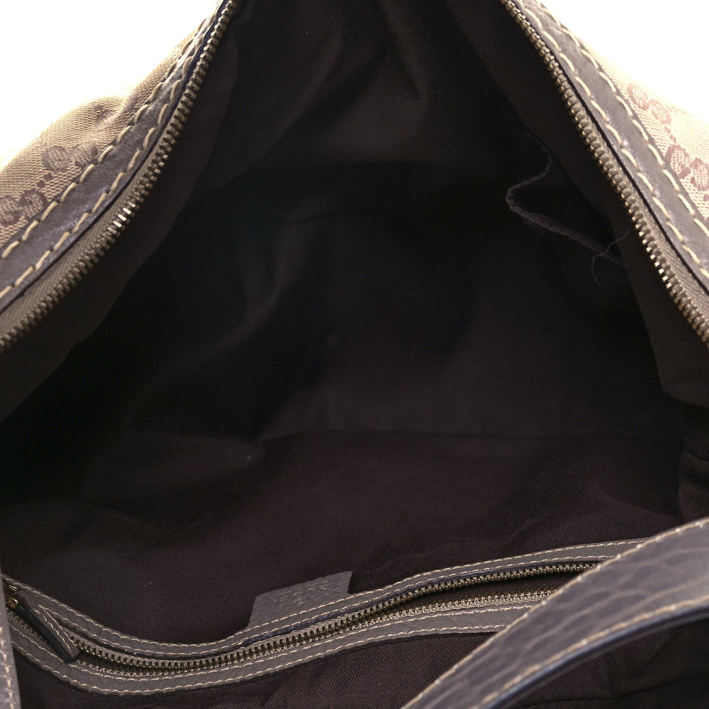 Monogram Medium Jockey Hobo Grey