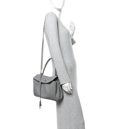 Balenciaga Grained Calfskin Small Rodeo Top Handle Handbag Grey 2 of 12