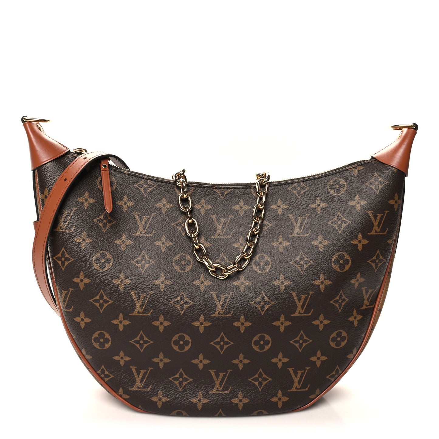 Reverse Monogram Loop Hobo