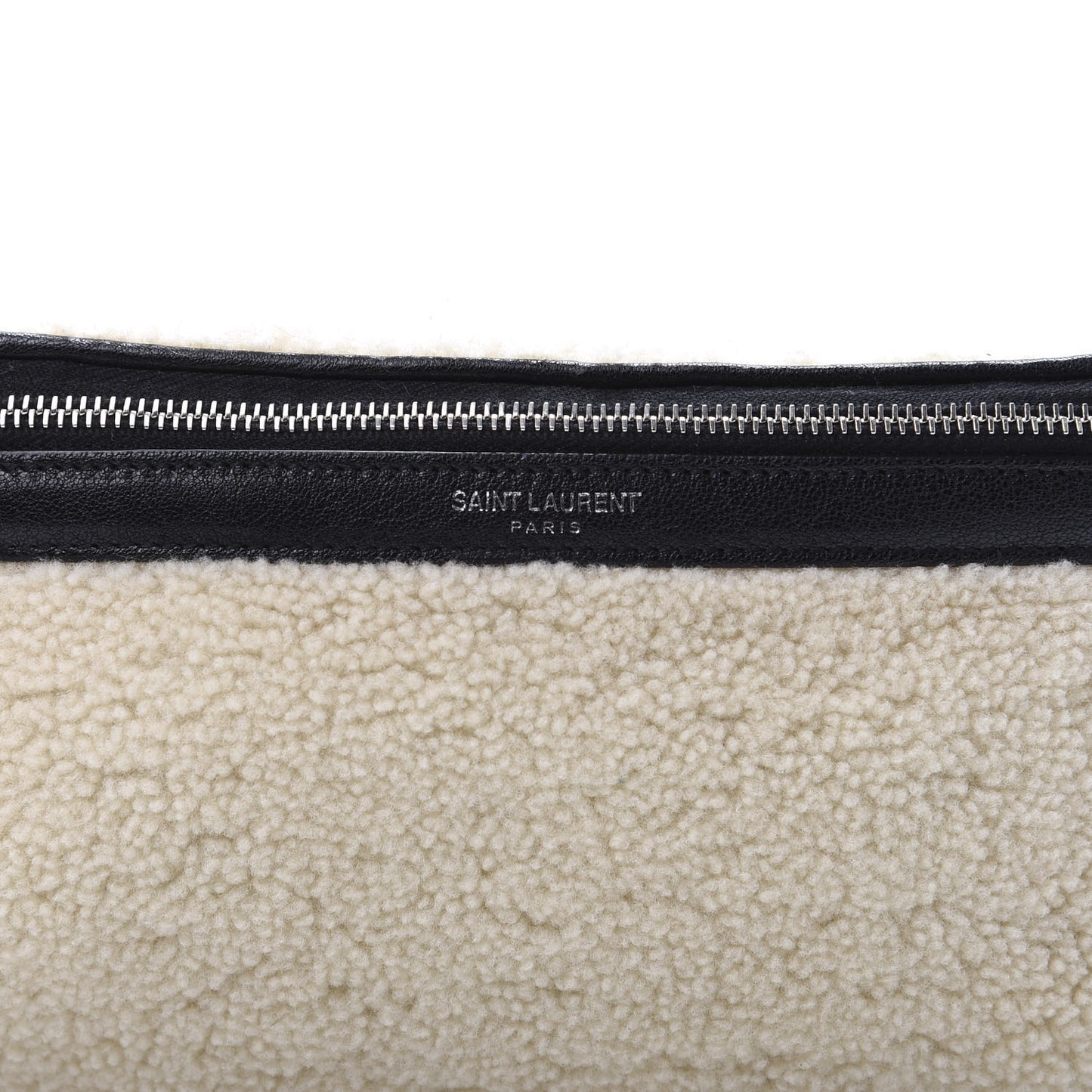 Shearling Belt Bag Beige