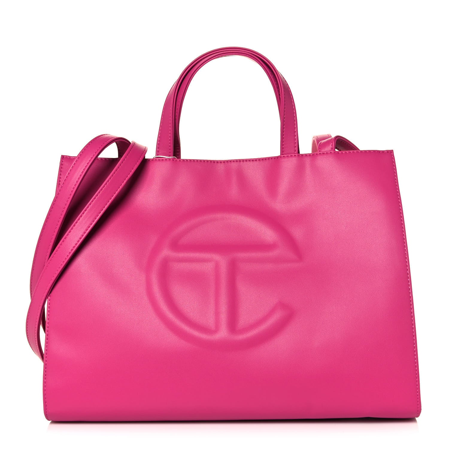Telfar Vegan Leather Medium Shopping Bag Pink 1 of 12