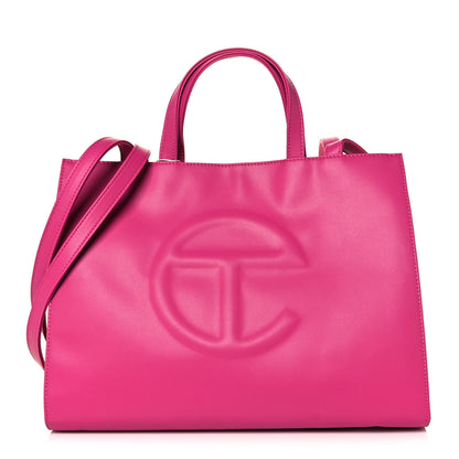 Telfar Vegan Leather Medium Shopping Bag Pink 1 of 12