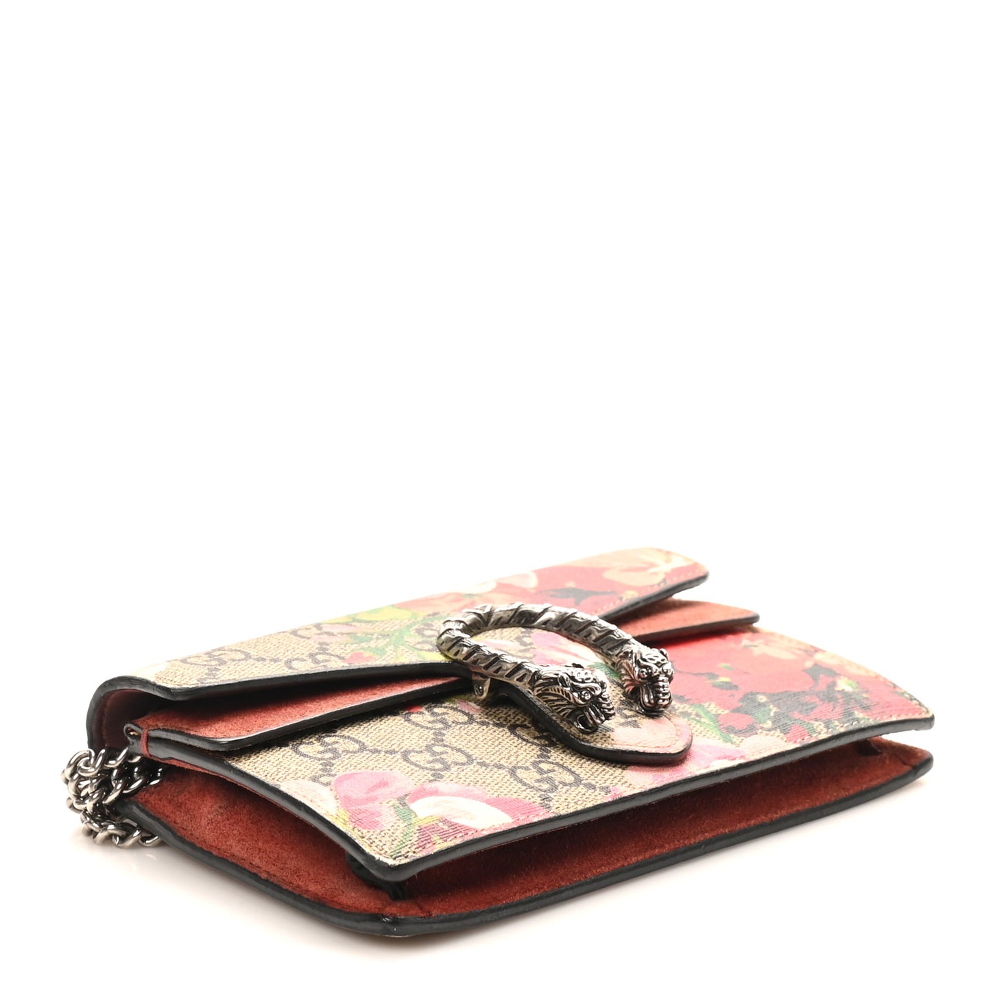 GG Supreme Monogram Blooms Super Mini Dionysus Shoulder Bag Beige Multicolor Dry Rose