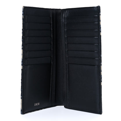 Christian Dior Oblique Vertical Wallet Beige Black 5 of 10