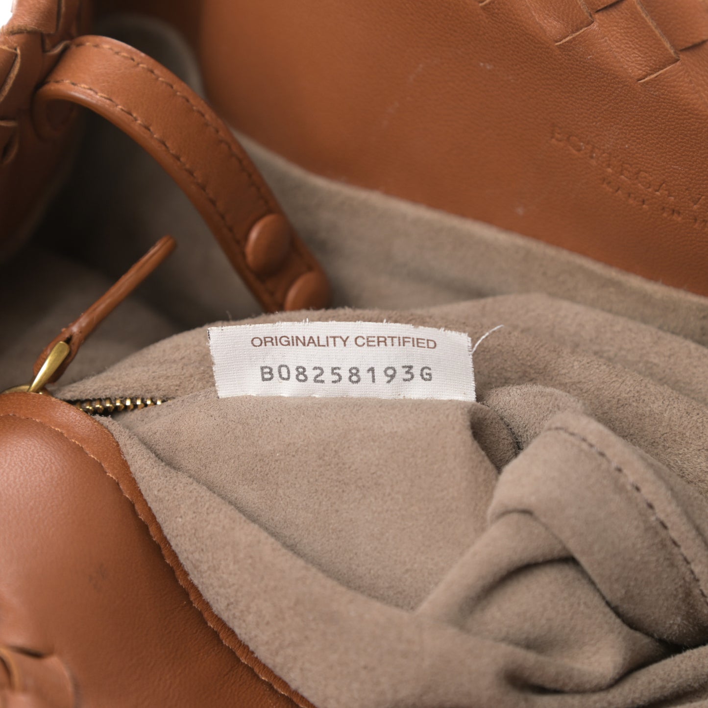 Nappa Intrecciato Seamless Tote Dark Calvados