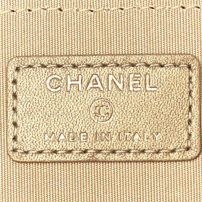 Chanel Lambskin Quilted Pearl Crush Small Vanity Case With Chain Black 7 of 13