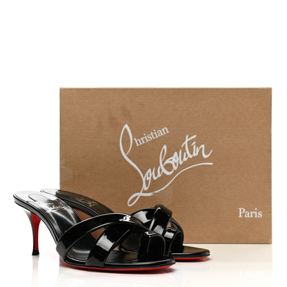 Christian Louboutin Patent Simply Me 70 Slide Sandals 38.5 Black 10 of 10