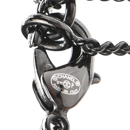 Chanel Ruthenium Camellia CC Necklace 6 of 7