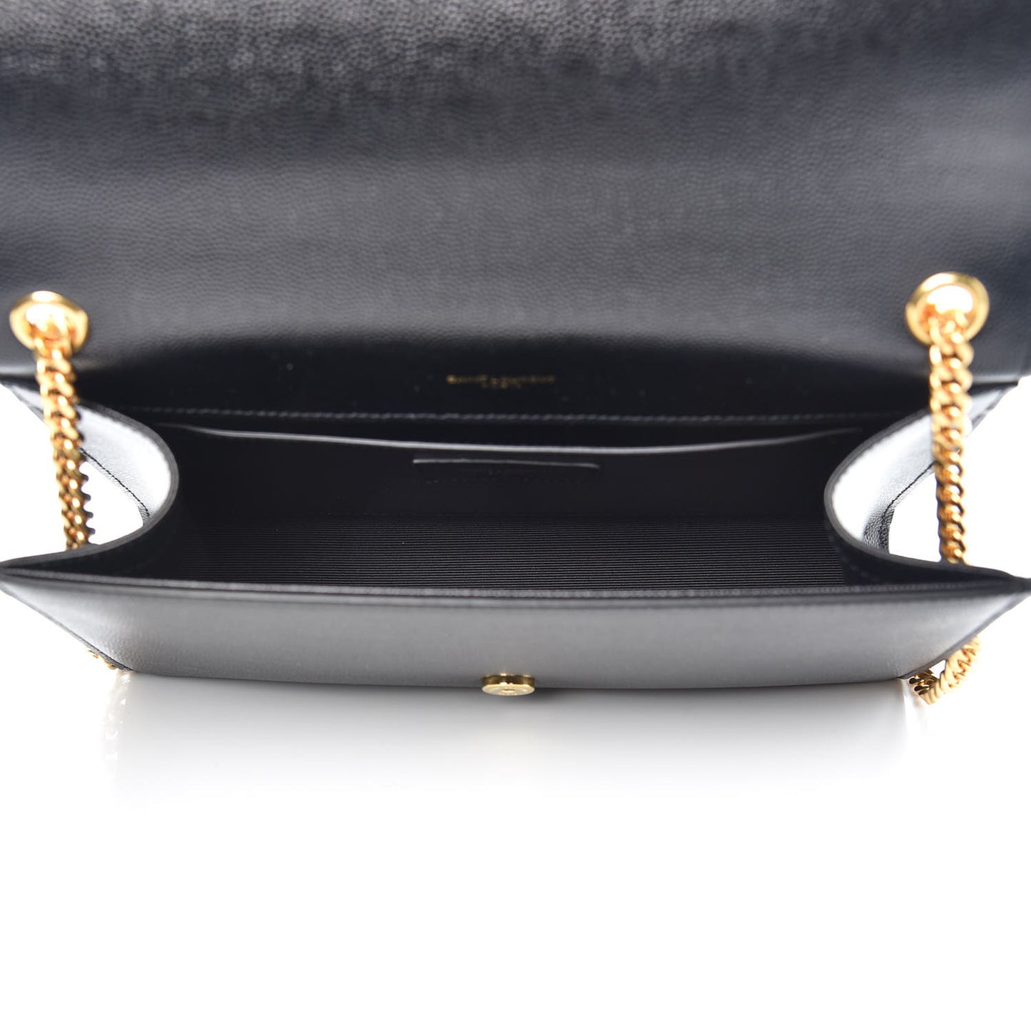 Grain De Poudre Medium Classic Monogram Kate Satchel Black