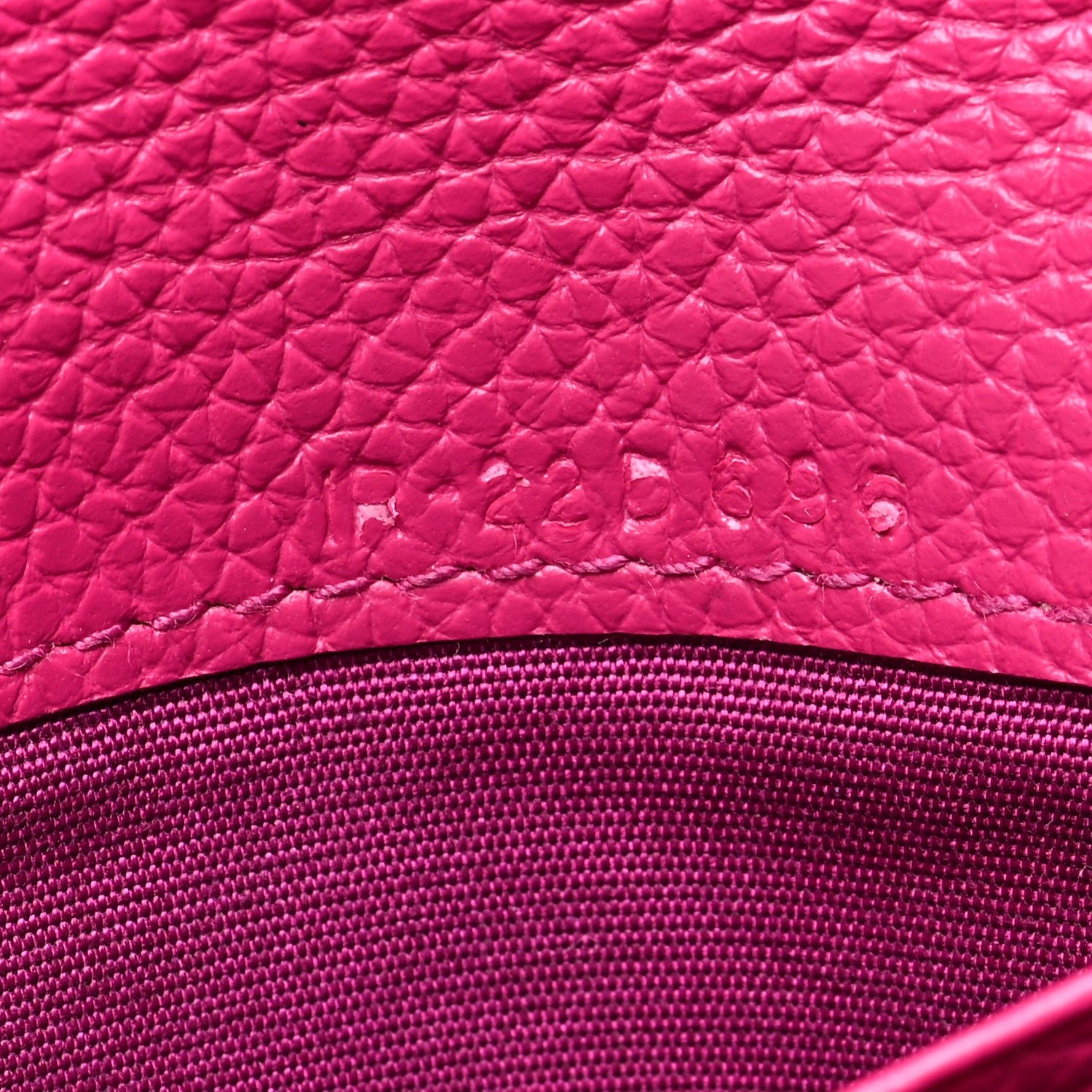 Salvatore Ferragamo Grained Calfskin Flap Card Holder Pink 7 of 8