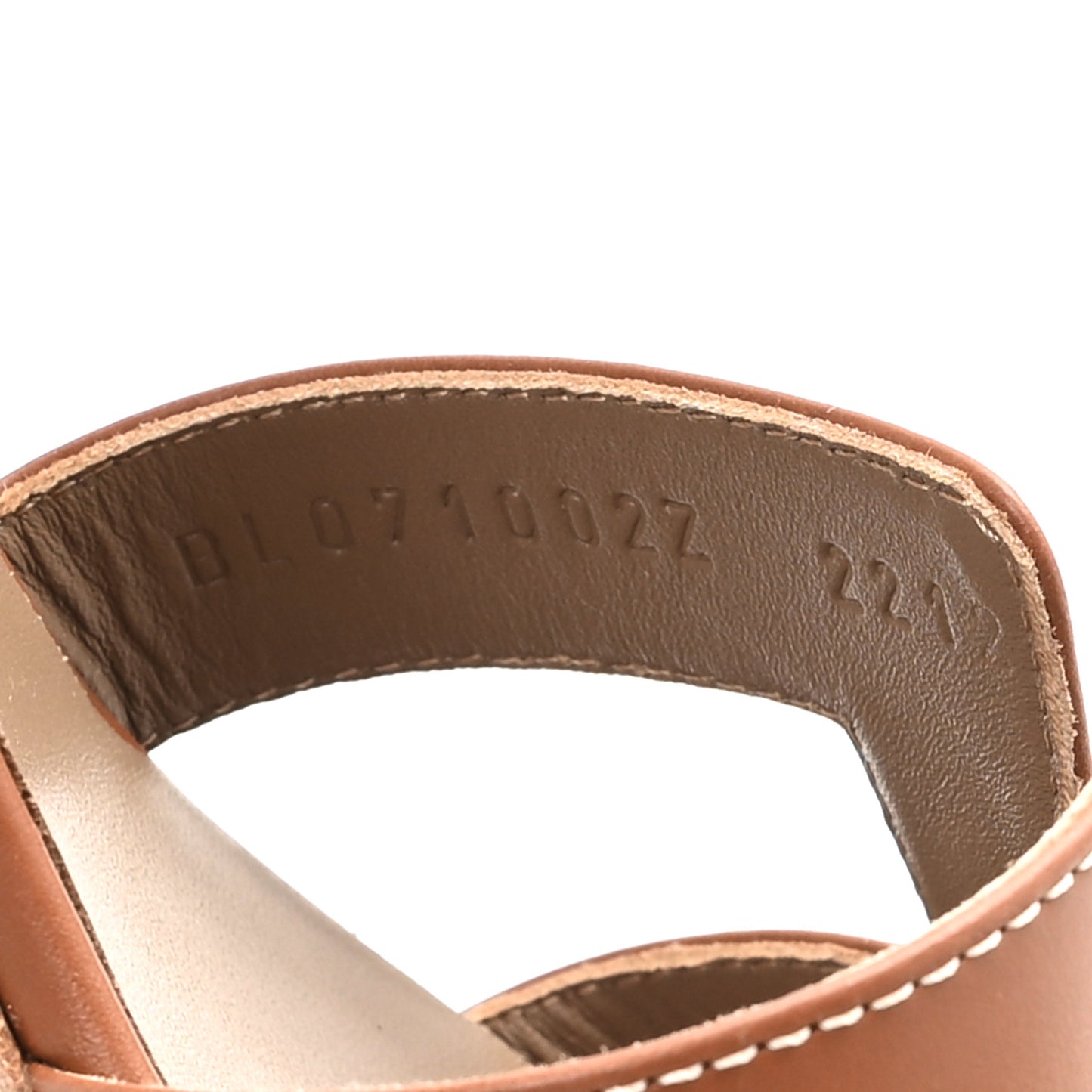 Calfskin Oasis Sandals 37.5 Gold