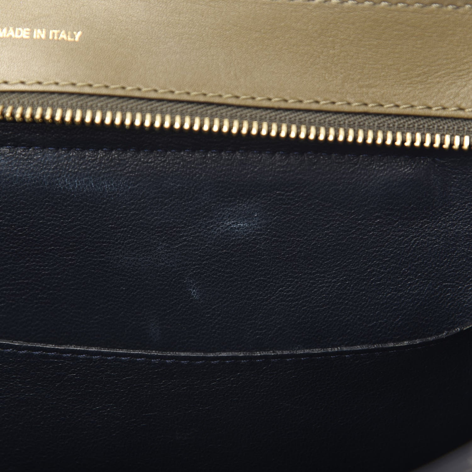 Celine Nubuck Crocodile Embossed Medium Trapeze Olive 6 of 13