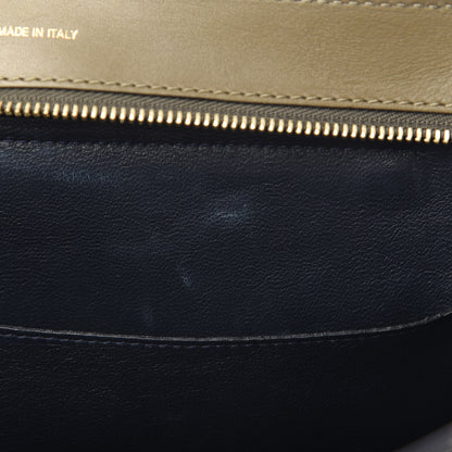 Celine Nubuck Crocodile Embossed Medium Trapeze Olive 6 of 13