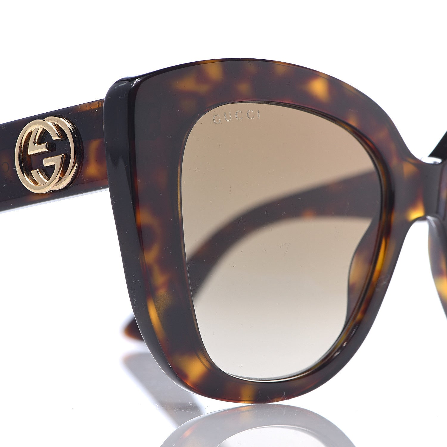 Gucci Acetate Sunglasses GG0327S Tortoise 8 of 9