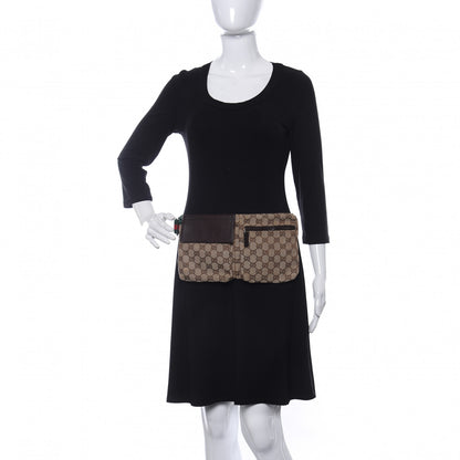 Gucci Monogram Web Belt Bag Dark Brown 2 of 11