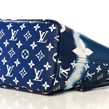 Louis Vuitton Monogram Escale Neverfull MM Blue 9 of 17