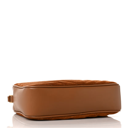 Saint Laurent Suede Matelasse Monogram Lou Camera Bag Cinnamon 4 of 8