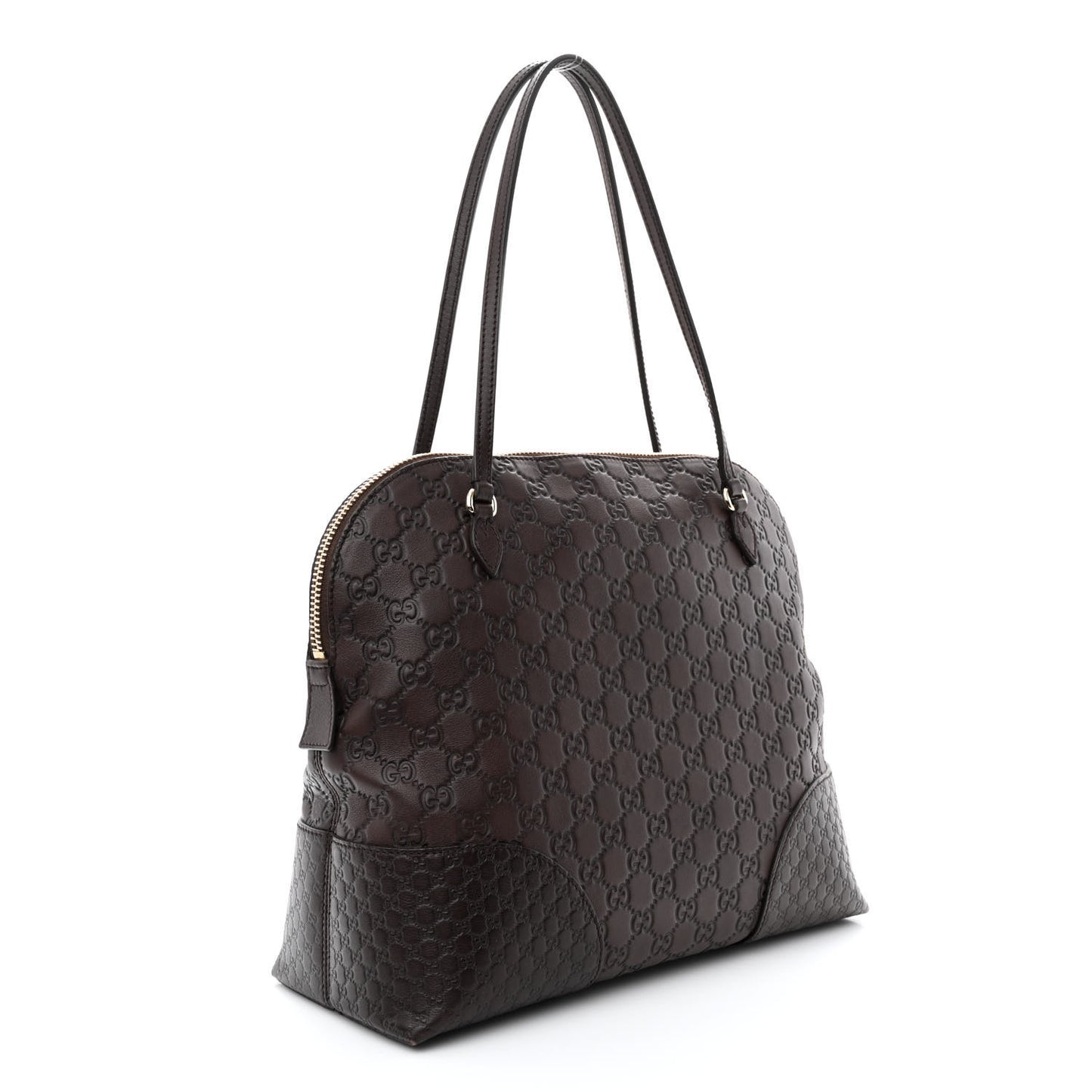 Guccissima Medium Bree Shoulder Bag Chocolate
