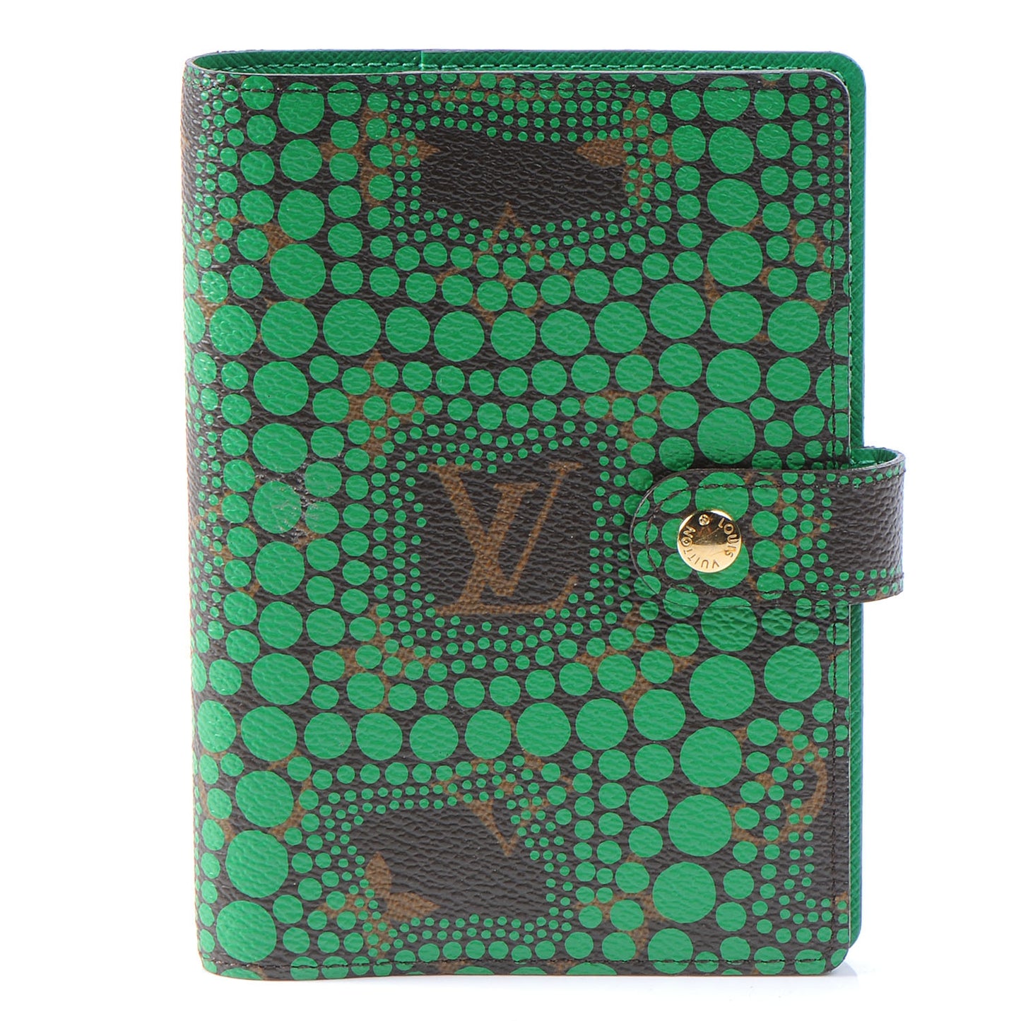 Monogram Kusama Town Small Ring Agenda Green