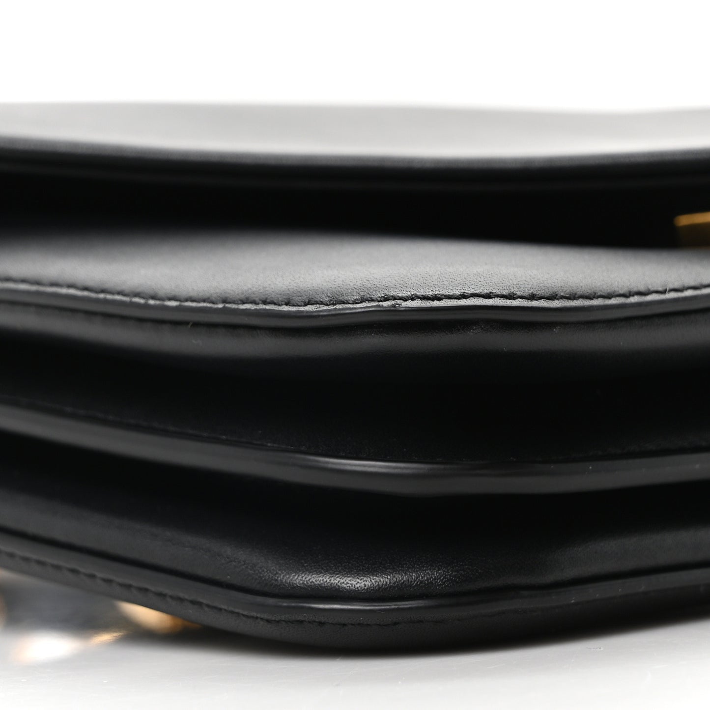 Calfskin Mount Envelope Bag Black