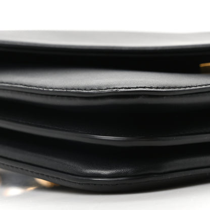 Bottega Veneta Calfskin Mount Envelope Bag Black 8 of 9