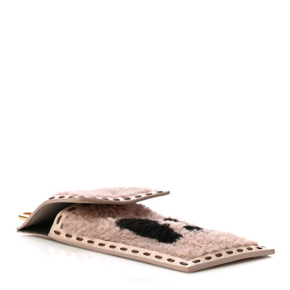Fendi Shearling Nappa Vitello Liberty FF Fendi O’Lock Clip Smartphone Pocket Pink 4 of 9