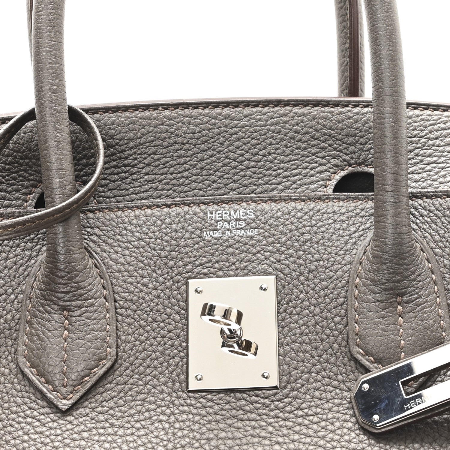 Hermes Togo Birkin 30 Etain 6 of 10
