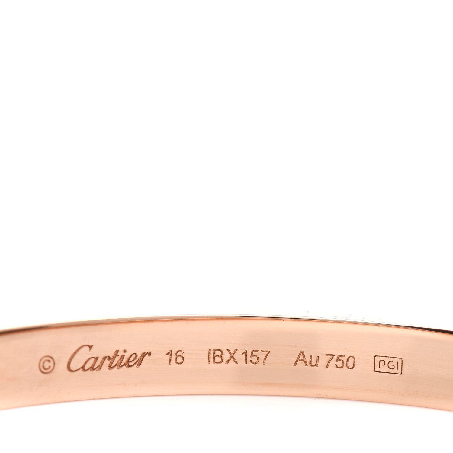 Cartier 18K Pink Gold LOVE Bracelet 16 4 of 5