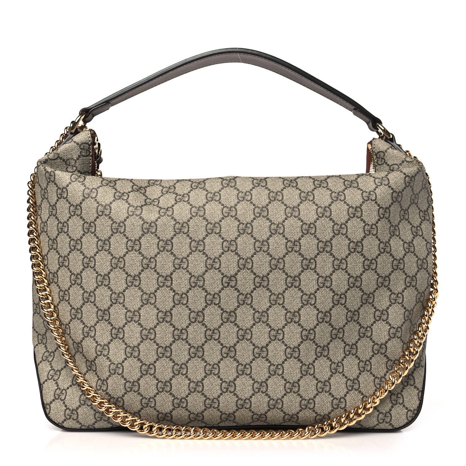 Gucci GG Supreme Monogram Large Linea A Hobo Light Brown 1 of 11