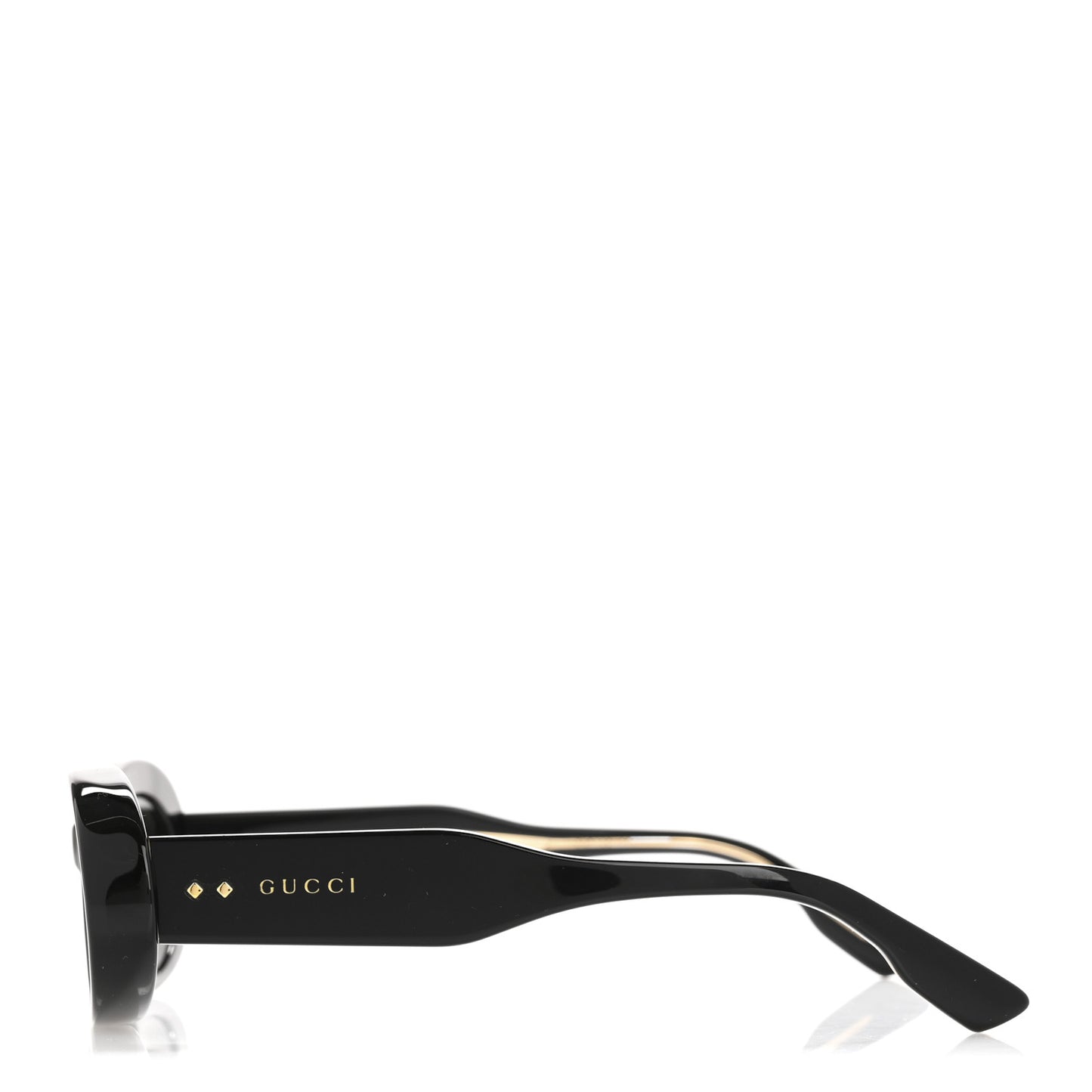 Acetate Oval Frame GG1527S Sunglasses Black