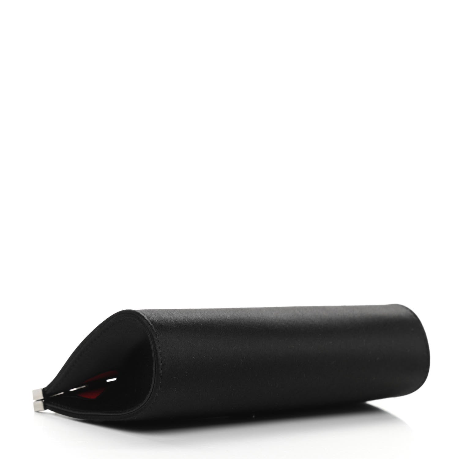 Christian Louboutin Satin Palmette Clutch Black 4 of 9