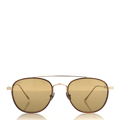Cartier Metal C De Cartier Sunglasses Gold Brown 2 of 7