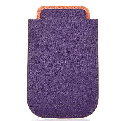 Hermes Swift Chevre Mysore iPhone Case Ultraviolet Potiron 3 of 9