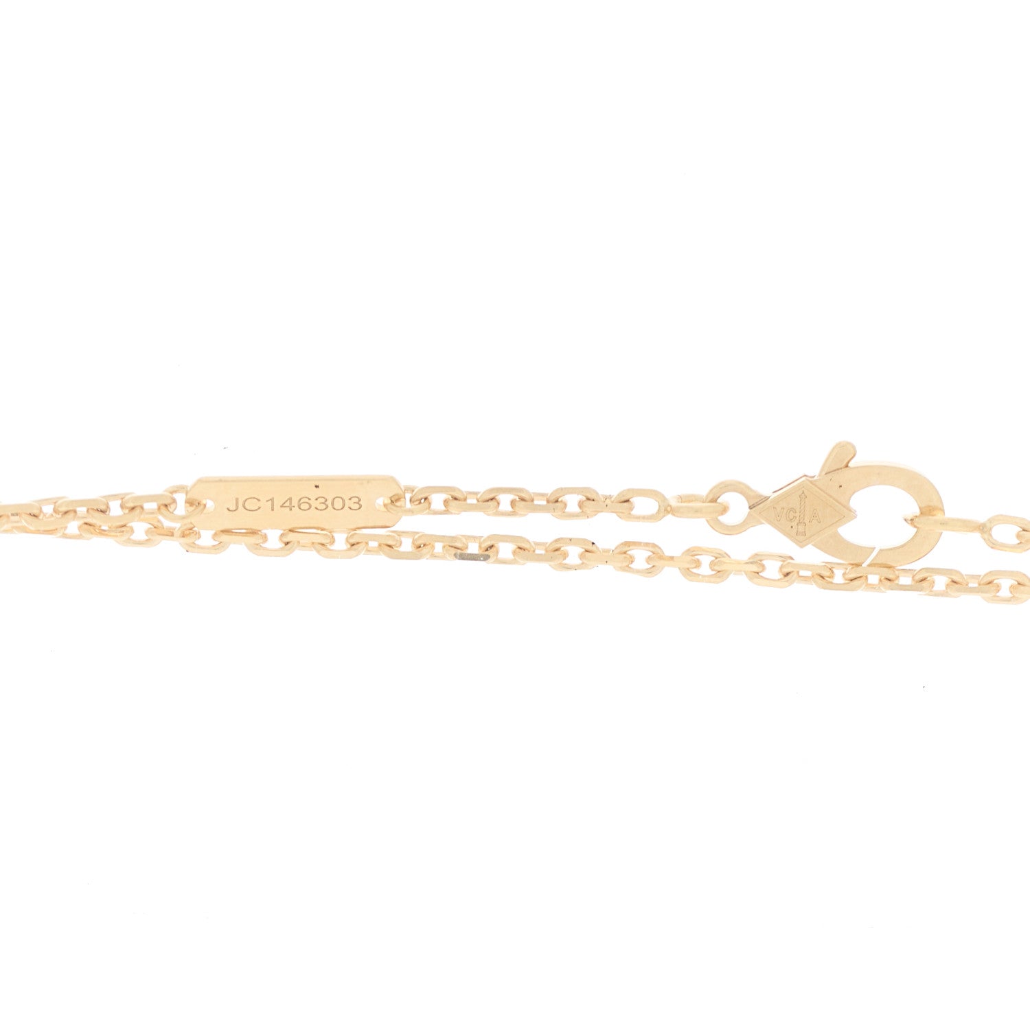 Van Cleef & Arpels 18K Yellow Gold Black Onyx Magic Alhambra Pendant Necklace 4 of 5
