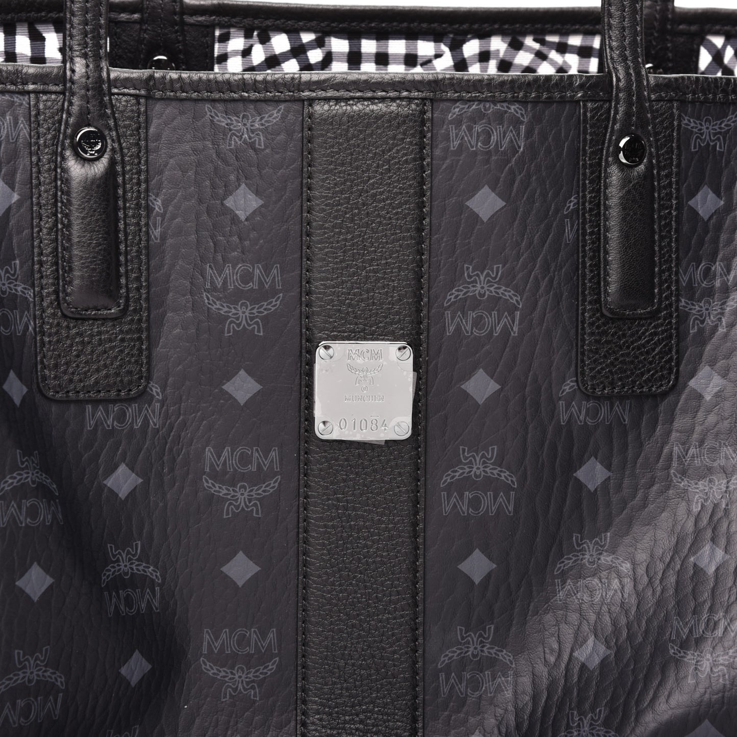 Visetos Large Liz Reversible Shopper Tote Black