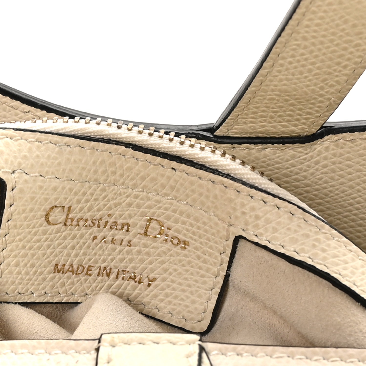 Christian Dior Grained Calfskin Saddle Bag White 6 of 9
