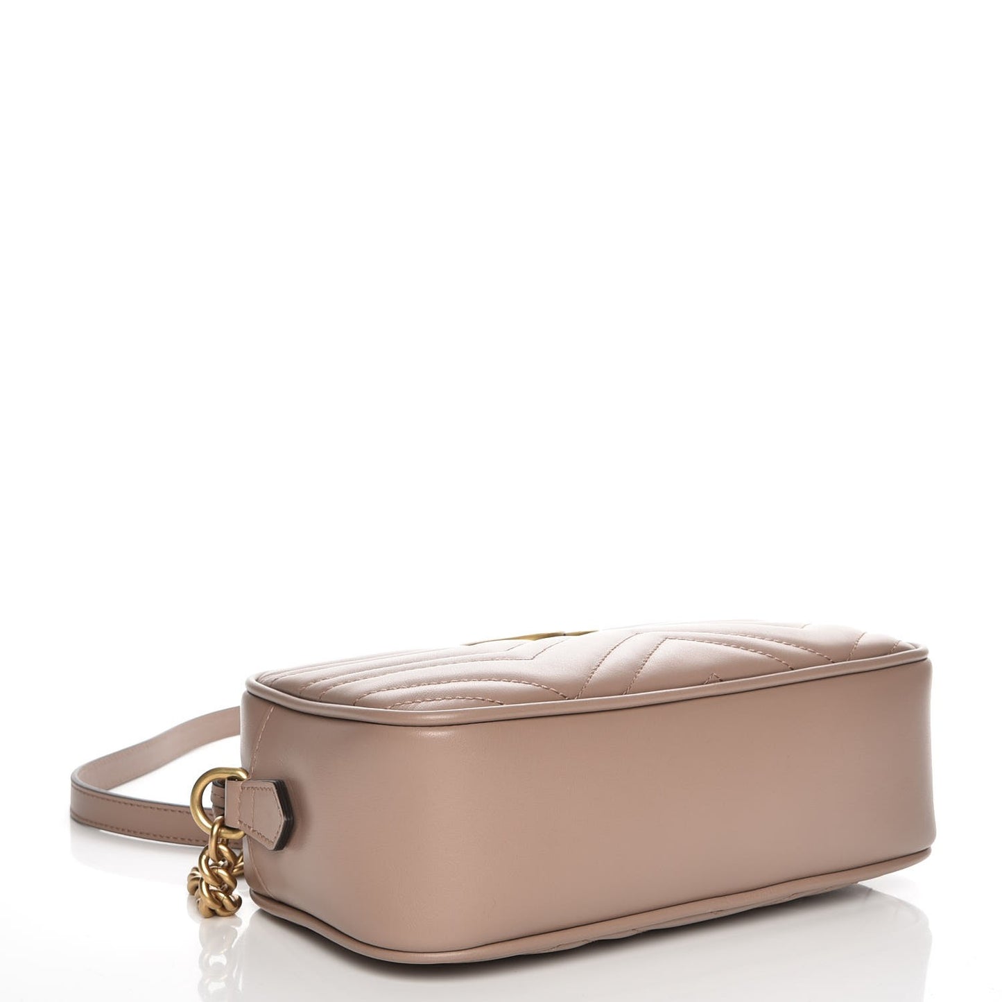 Calfskin Matelasse Small GG Marmont Chain Shoulder Bag Porcelain Rose