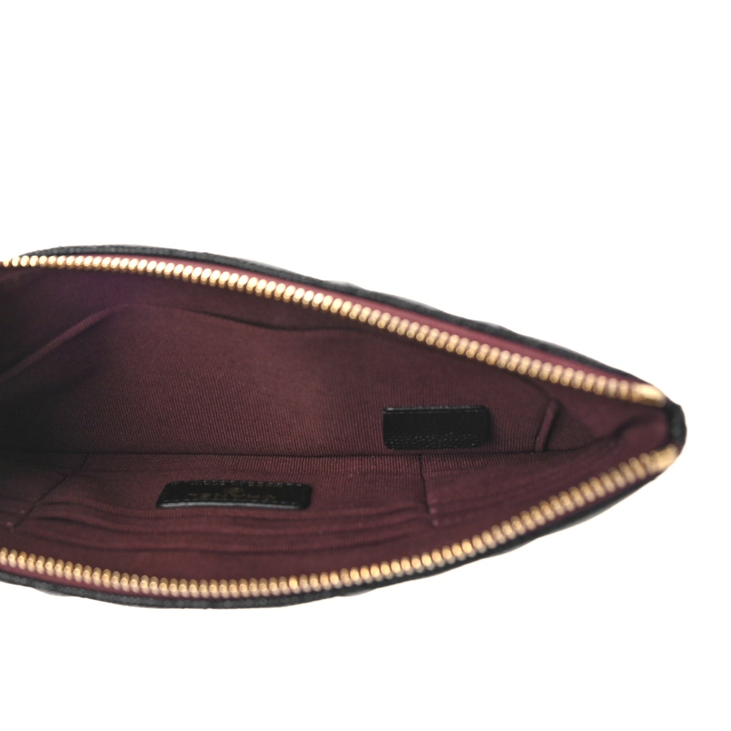 Caviar Quilted Cosmetic Case Black