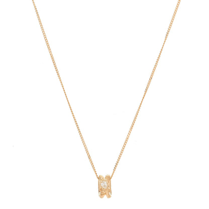 Gucci 18K Yellow Gold Diamond Ouroboros Pendant Necklace 1 of 4